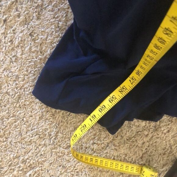 Xscape Navy Blue Off Shoulder Maxi Dress Sz 2 Black Tie, Wedding, Gala - Picture 15 of 16